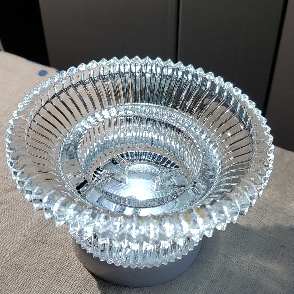 4.5in crystal candle holder
